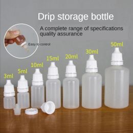 100PCS Eyes Liquid Dropper Plastic Empty Squeezable Dropper Bottles Portable Eye Liquid Small Plastic Refillable Containers