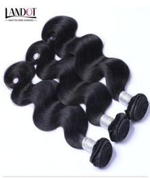 Brazilian Body Wave Virgin Hair Cheap Peruvian Indian Malaysian Cambodian Human Hair Weave 34 Bundles Natural Black 1B Remy Hair 84116146