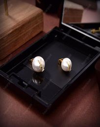 Women Pearl Earings Designer Jewellery Luxurys Studs Earrings 925 Silver Boucle Letters Hoops With Box 22052404R9781390