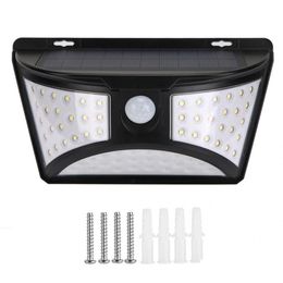 Solar Wall Lights 6500K Power Waterproof 68 Leds Lamp Pir Motion Detection Outdoor Garden Security Light Luces Solares Para Exterior Dhyq9
