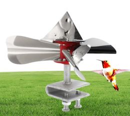 Wind Power Bird Scarer 360 Degree Reflective Birds Repellents Decoy Outdoor stainless steel Orchard Garden Pest Control Y2001061434881