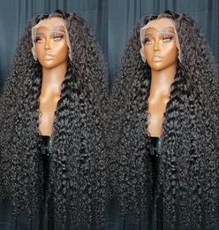 Lace Wigs 40 Inch Peuvian 13x6 Deep Wave Front Human Hair Water Curly Frontal Wig For Women Pre PluckedLace9588717