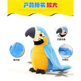 Electronic Pets Talking Parrot Toys Funny Sound Record Plush Christmas Gift for Kids Children
