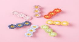 Knit Floral Baby Girl Hair Clip miniflower Hairpins for chirdren Baby Hair Accessories Cute Barrettes Hair Band Child Gifts6922508