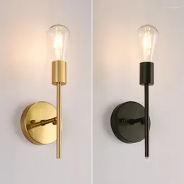 Wall Lamp E27 4W Simple Creative Double Head Modern Personality American Aisle Bedroom Bedside Led Bathroom Industrial Style
