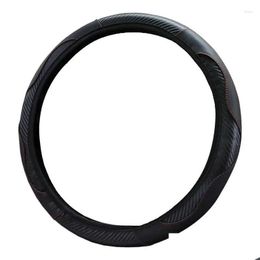 Steering Wheel Covers Ers Car Er Pu Leather Protector Anti-Slip Lining Vehicle Accessory Diverse Cars Diameter 14.5-15 Drop Delivery Dhxoi