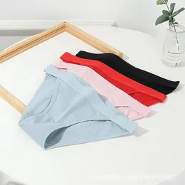 Women's Panties Women Comfortable Low-rise Cotton For Breathable Stretchy Underwear Solid Colours Sexy Supportive Briefs