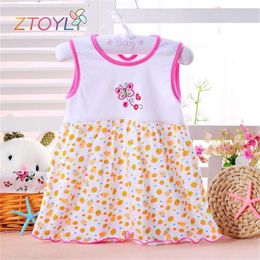 Hot Infant Baby Girl Dress Cotton Regular Sleeveless Dresses Casual Clothing 0-24 M For Summer L2405 L2405