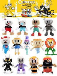 Dolls Game Cuphead Plush Toy Mugman Chce Plushie Ghost King Dice Stuffed Animal Soft Doll PIllow Gift Kids Children Birthday G240529