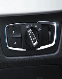 Car styling Headlight Switch Buttons Decorative Frame Cover Trim Sticker For BMW 1 2 3 4 Series X5 X6 3GT F30 F31 F32 F34 F15 F16 2868239