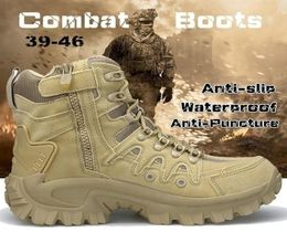 Outdoor Men Hiking Shoes Breathable sand military Tactical Combat Army Boots Desert Training Sneakers AntiSlip Trekking Shoes9959041