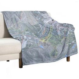 Blankets Big Sky Resort Trail Map Throw Blanket Luxury Thicken St Decorative