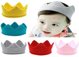 10 styles Crown Knit Head Baby Headband Birthday Gift Po Cute New Adornments Fashion Children039s Hair Accessories Kids Head4296718
