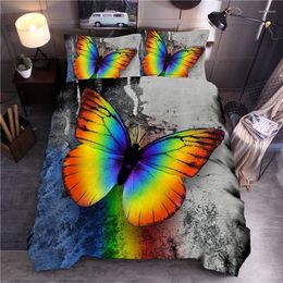Bedding Sets Butterfly Printed Duvet Cover Queen King Quilt Bed Linen