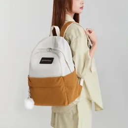 School Bags Vintage Simple Mori Corduroy Shoulder Bag Large Capacity High College Students Schoolbag Female Travel Backpacks Women