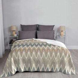 Blankets Ultra-Soft Plaid Fleece Camouflage Zigzag Throw Blanket Warm Flannel Bohemian Geometric