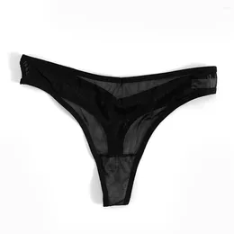 Women's Panties 1pc Sexy Briefs Seamless G-Strings Thongs Ultra Thin Sheer Female Low Waist Underwear Shorts