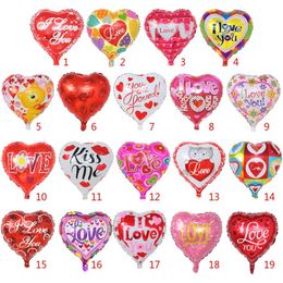 18 inch inflatable air ballons heart shape helium balloon wedding decoration foil balloons love ballons wholesale 297S