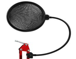 Studio Microphone Microfone Mic Wind Screen Pop Philtre Swivel Mount Mask Shied For Singing Recording with Gooseneck Holder5501887