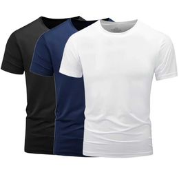 Camisetas masculinas masculino de algodão Homens de verão Tshirts Soltos de camiseta de tamanho grande Casual Roupas curtas respiráveis ​​Z240531
