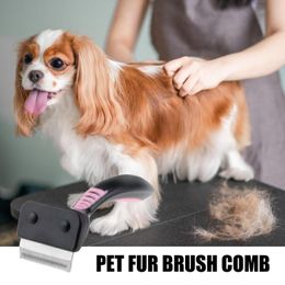 Dematting Comb For Dogs Dog Cat Hair Dematting Shedder Brush Massage Pet Grooming Tools And Pet Supplies For Long Short And