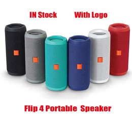 Flip 4 Bluetooth Speaker Portable Mini Wireless Flip4 Outdoor Waterproof Subwoofer Speakers Support TF USB Card With Logo27402858783