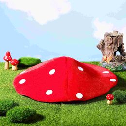Mushroom Hat, 1 Pc Red Mushroom Hat Party Hat Mushroom Costume Mushroom Hat Decor for for Party, Christmas, Birthday Party Props