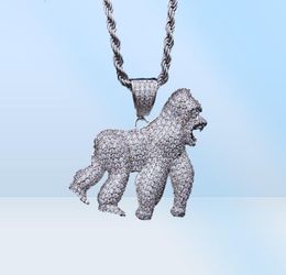 Iced Out Chains Designer Necklace Hip Hop Jewelry Mens Luxury Pendant Micro Paved CZ Diamond Bling Style Charms Brands Gold Rapper7855905