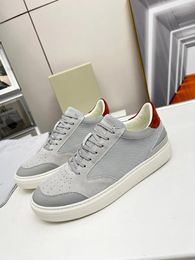 Casual Shoes Italian Style 2024 Summer Men's Flat Breathable Comfortable And Textured Fashion Master Quality Suede