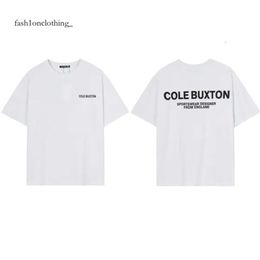 Coles Buxton Men's T-Shirts Cole Buxton Short Letter Printed Casual Fashion Short Sleeve Men Women T Shirt European Size S-2Xl D5b0