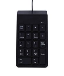 Number USB Wire Mini Keyboard for Laptop Desktop PC Pro Computer Numpad Keyboard 18 Keys Keyboard Universal1736272