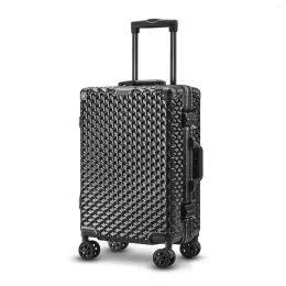 Suitcases Suitcases Aluminium Travel Suit Business Luggage Trolley On Wheel 20''24''28Inch Fashion High Quality Suitcaes