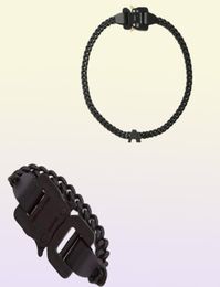 2020 1017 ALYX STUDIO LOGO black Chain necklace Bracelet belts Men Women Hip Hop Outdoor Street Accessories Festival Gift shi3083175