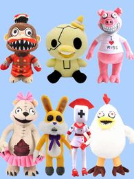Dolls Game Dark Deception Plushie Toy Horror Hangry the Pig Lucky Rabbit Penny Chicken Dread Ducky Plush Stuffed Animal Soft Doll Gift G240529