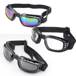 Foldable Vintage Motorcycle Glasses Polarized Day Night Cycling Sunglasses Goggles Windproof Dustproof UV Protection 240524