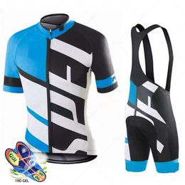 New 2023 Men Short Sleeve Jersey Set Ropa Ciclismo Hombre Summer Cycling Clothing Triathlon Bib Shorts Suit Bike Uniform Maillot L2405