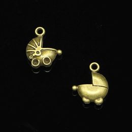 67pcs Zinc Alloy Charms Antique Bronze Plated 3D baby carriage buggy pram Charms for Jewelry Making DIY Handmade Pendants 16 13mm 278f