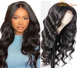 30inch Body Wave Lace Closure Wig 4x4 Lace Frontal Human Hair Wigs Preplucked Lace Front Wigs for women Nature color1397995