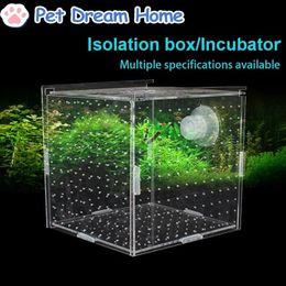 Fish Tank Breeder Box Aquarium Isolation Small Fry Incubator Breeding Acrylic Single Double Multi Grid Supplies 240530