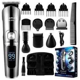 Scissors Shears Barber professional 6-in-1 mens beard trimmer electric hair clipper cordless G240529