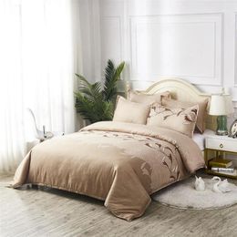 Bedding Sets Elegant Artificial Embroidery Bed Duvets Cover Set Comforter Queen King Size Quilt Pillowcase Home Textile