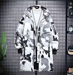 Winter Long Parkas Men Windbreaker Brand Zipper Breathable Windproof Coats Male Military Camouflage Hooded Men039s Jackets Blac3060634