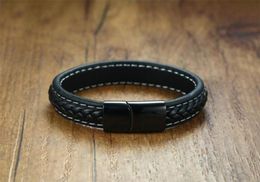 Genuine Leather Bracelet For Men Name Custom Engraved Logo Masonic Friend Gift Link Chain9742705