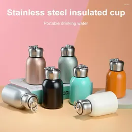 Water Bottles Portable 300ml Insulated Cup Small Stainless Steel Tumbler For Drinks Leak-proof Travel Coffee Mug Mini