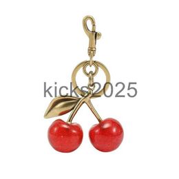 designer key rings bag COCH women men car key pendant decoration backpack decoration clothes wearing decoration Internet-famous crystal Cherry