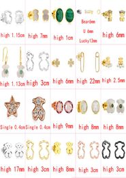 fahmi 2022 new style 925 sterling silver bear fashion classic exquisite ladies earrings pierced Jewellery factory direct s1119429