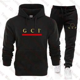 Designer Tracksuits Mens Women 2 Piece Outfits Fashion Sweatsuit Casual Long Sleeve Pullover Black Hoodie Sweater Top and Joggers Pants Set Sports Suits XL8C