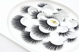 3D Mink Eyelashes 7 Pairs Mixed Styles Thick Natural Long False Lashes Beauty Makeup fake Eye Lashes Extension2557846