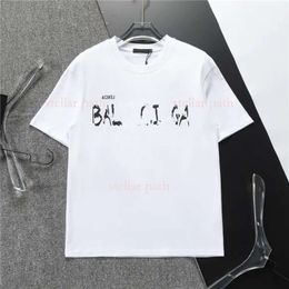 belenciga mens t shirts Europe France Luxury letter Graphic printing Logo Fashion balancigas Mens bb Short Sleeve Tshirt Women bb Clothes Casual Cotton Tees polo dd7