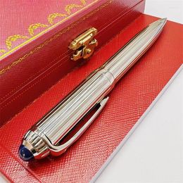 Roadster De Series Ballpoint Pens Luxury Writing Office Supplies Study Stationery Metal Stripes Silvery Ball Pen